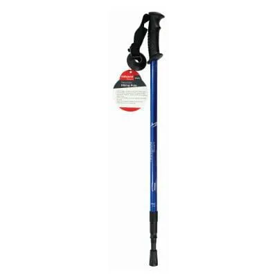 Blue Aluminium Telescopic Hiking Pole - 64-135cm - By Redwood