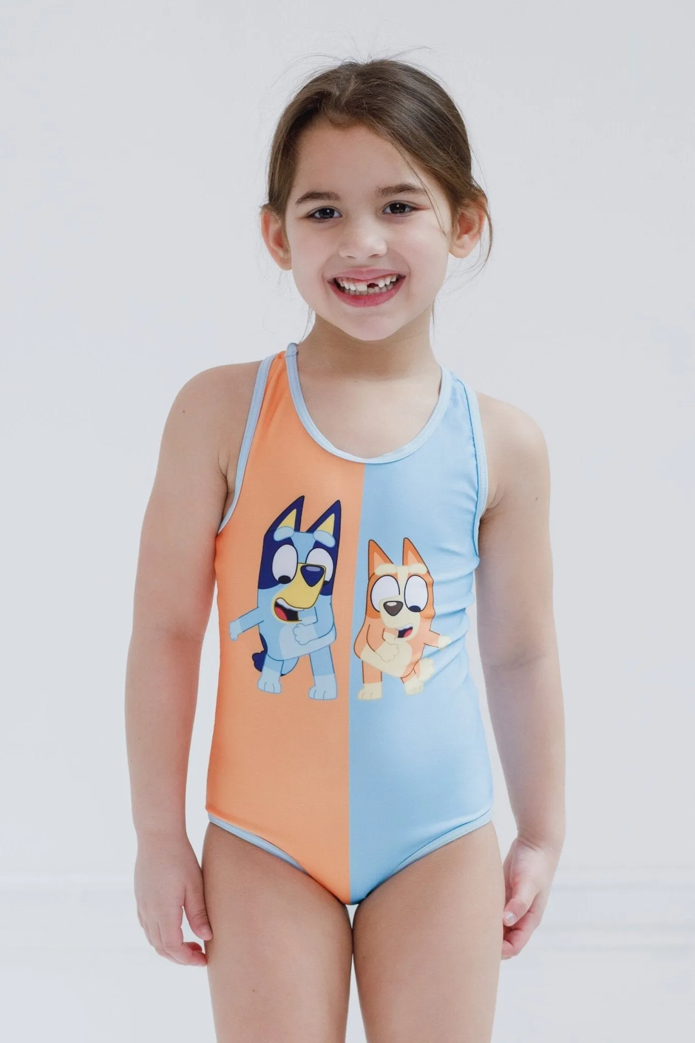 Bluey Racerback UPF 50  One Piece Bathing Suit