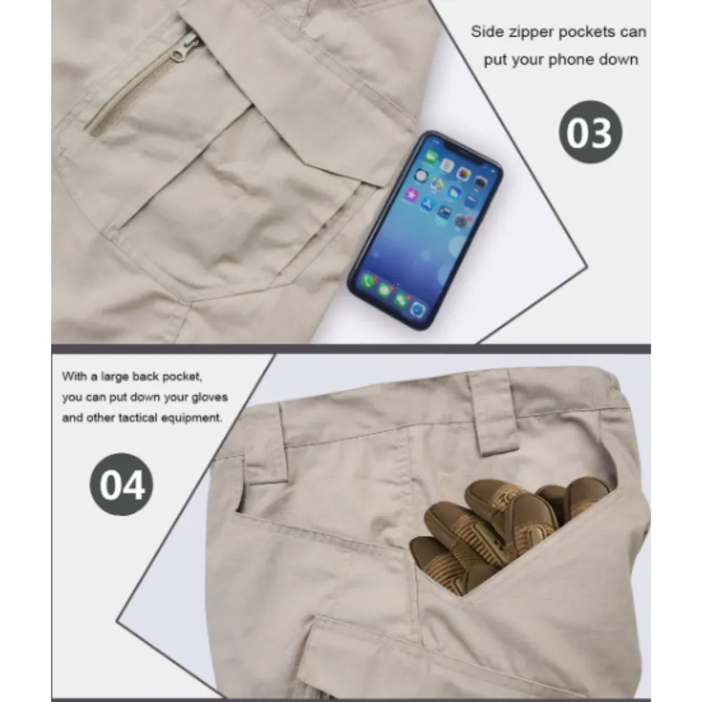 Cargo trousers for men - Durable tactical trousers with pockets, outdoor style