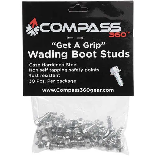 Compass Wading Boots Studs, Pkg/30