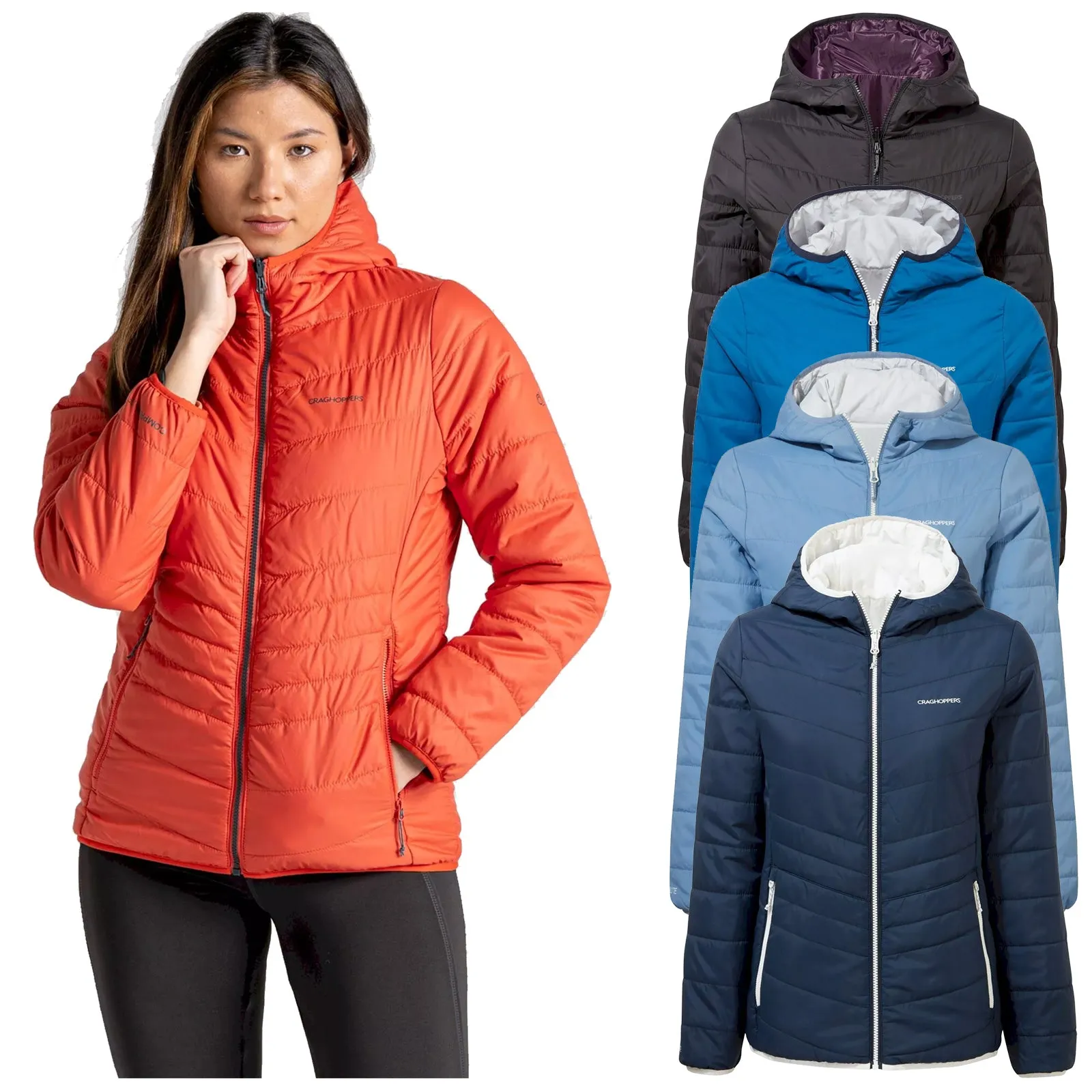 Craghoppers Ladies Compresslite VI Reversible Hooded Jacket