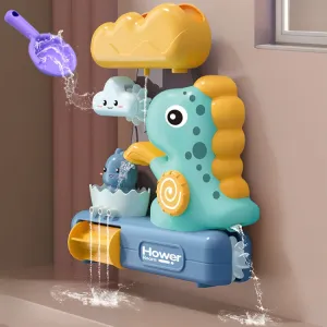 Cute Dinosaur Bathtub Water Toys Spin Water Spray Bath Toys for Toddlers(English Color Box)