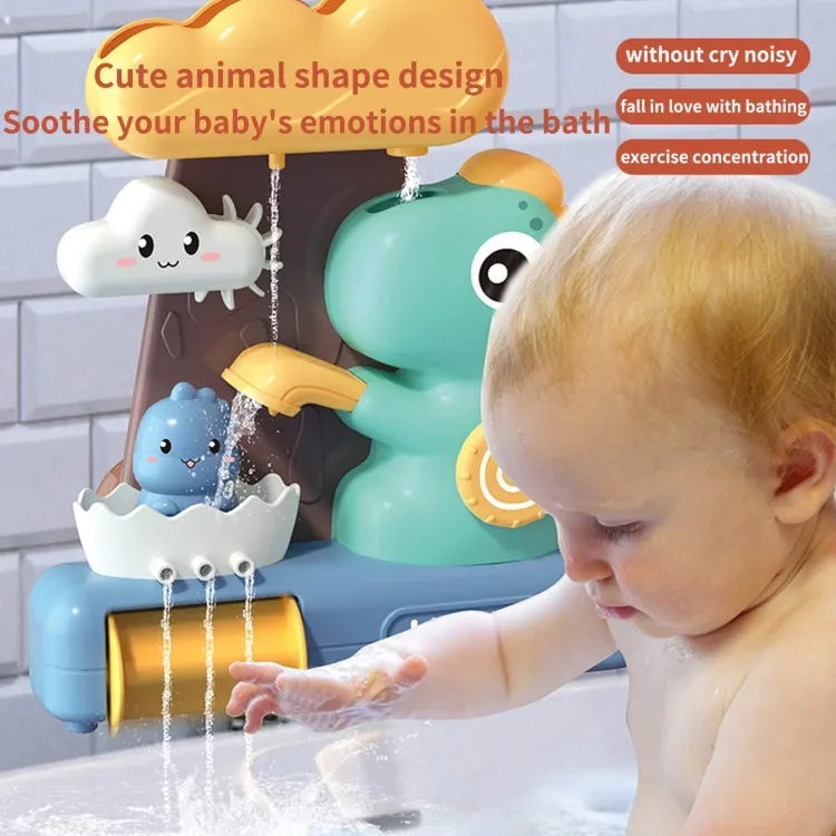 Cute Dinosaur Bathtub Water Toys Spin Water Spray Bath Toys for Toddlers(English Color Box)