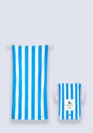 Dock & Bay Cabana Beach Towel Bondi Blue - Large