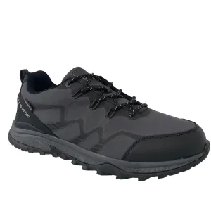 Hi-Tec Mens Walking Shoe Stinger WP Carbon Grey/Black/Silver