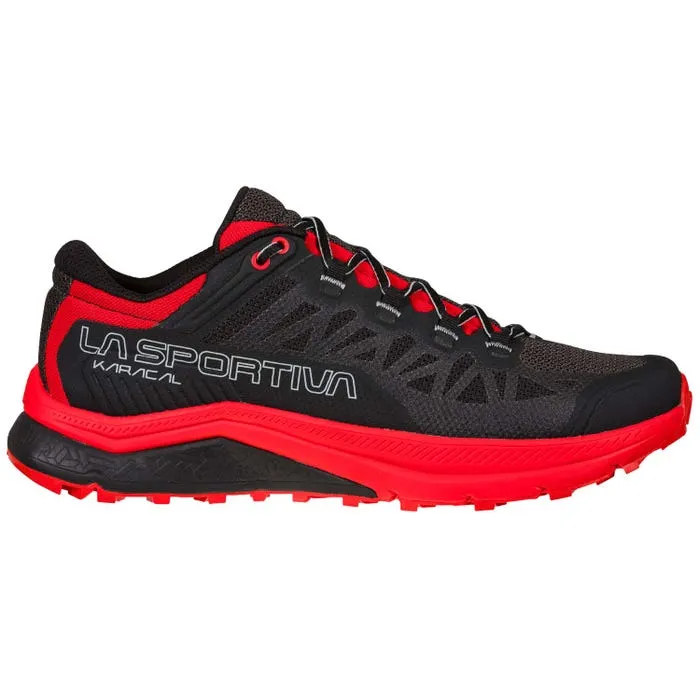 La Sportiva Karacal Mens Trail Running Shoe - Black/Goji