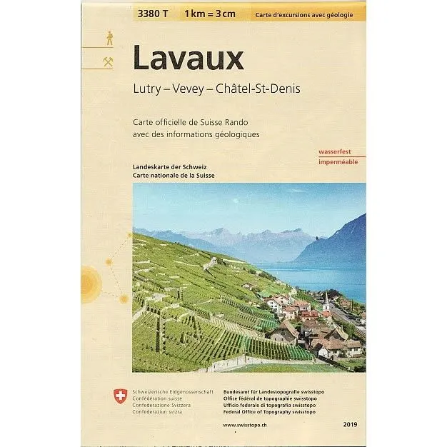 Lavaux Walking Map 3380T