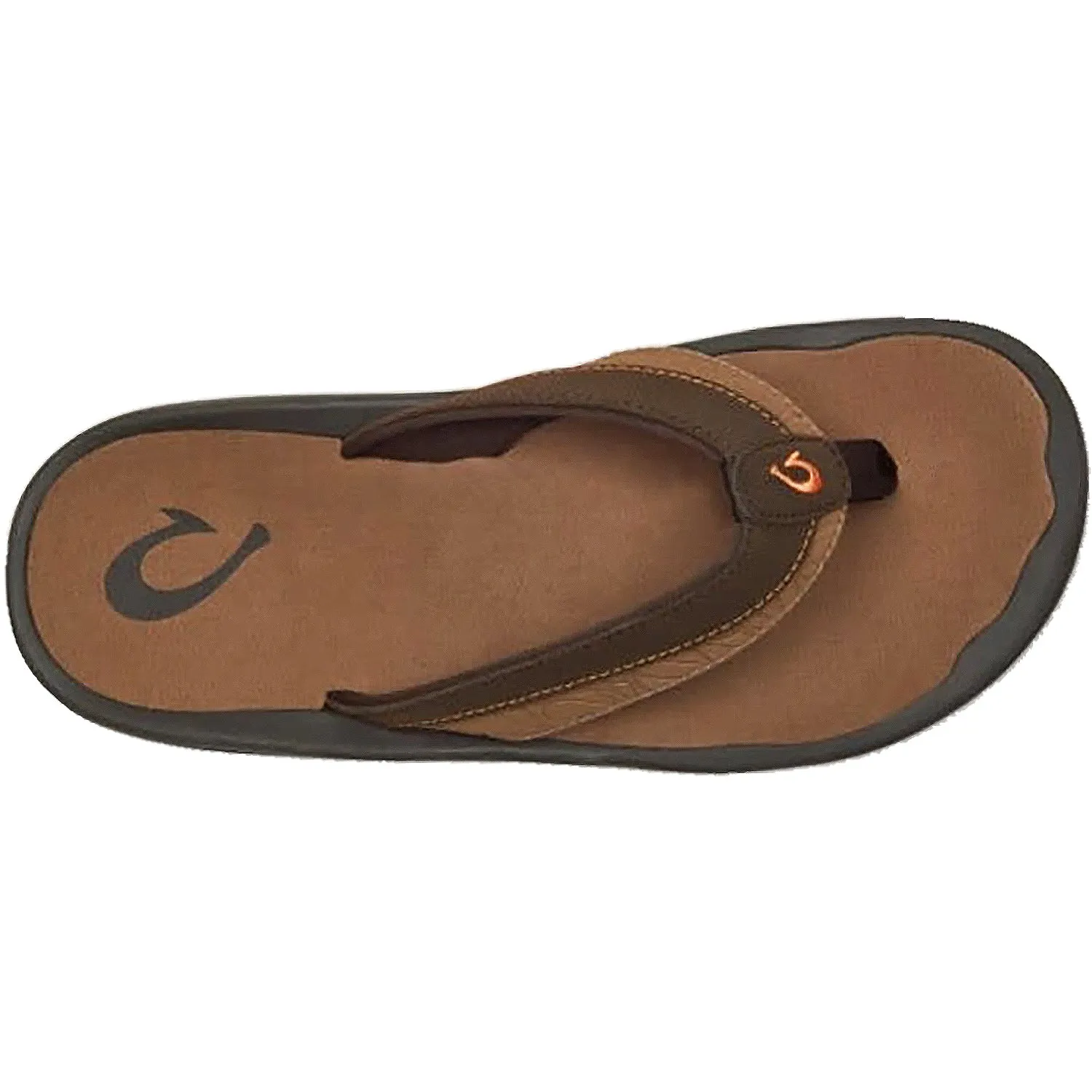 Men's OluKai Ohana Koa Espresso/Molten Orange Synthetic