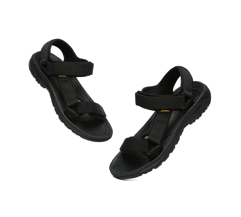 Men's Summer Sandals Black Strap Sandals Luciano