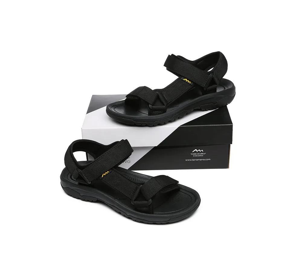 Men's Summer Sandals Black Strap Sandals Luciano