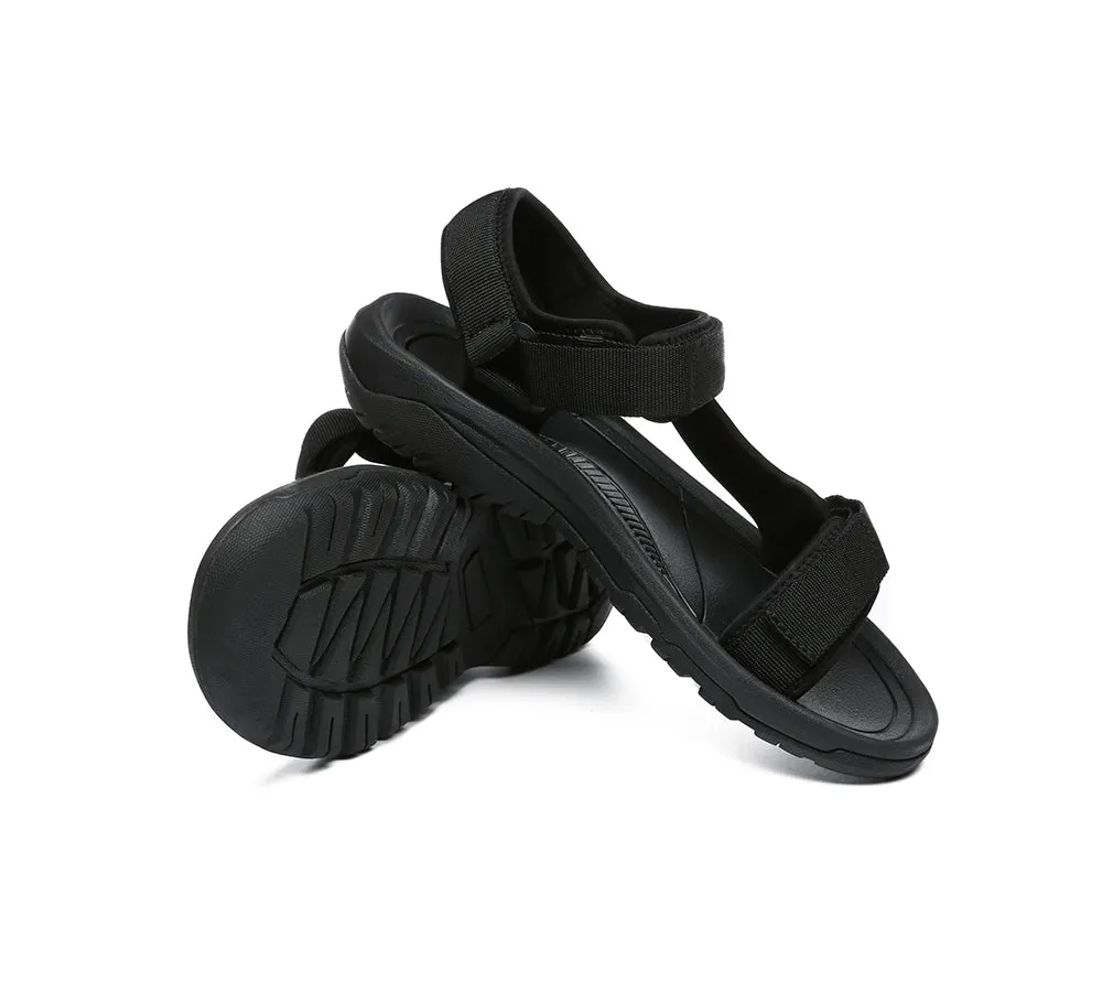 Men's Summer Sandals Black Strap Sandals Luciano