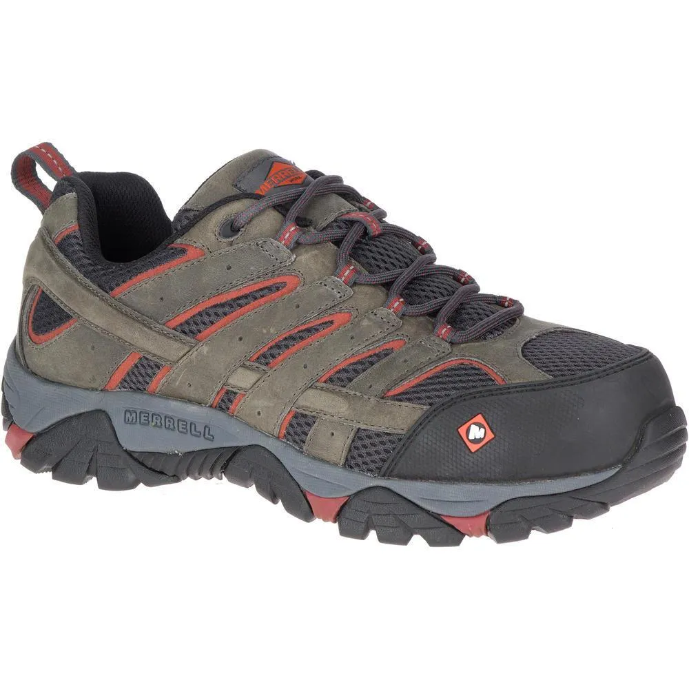 Moab Vertex Vent Men's Composite-Toe Work Shoes Pewter