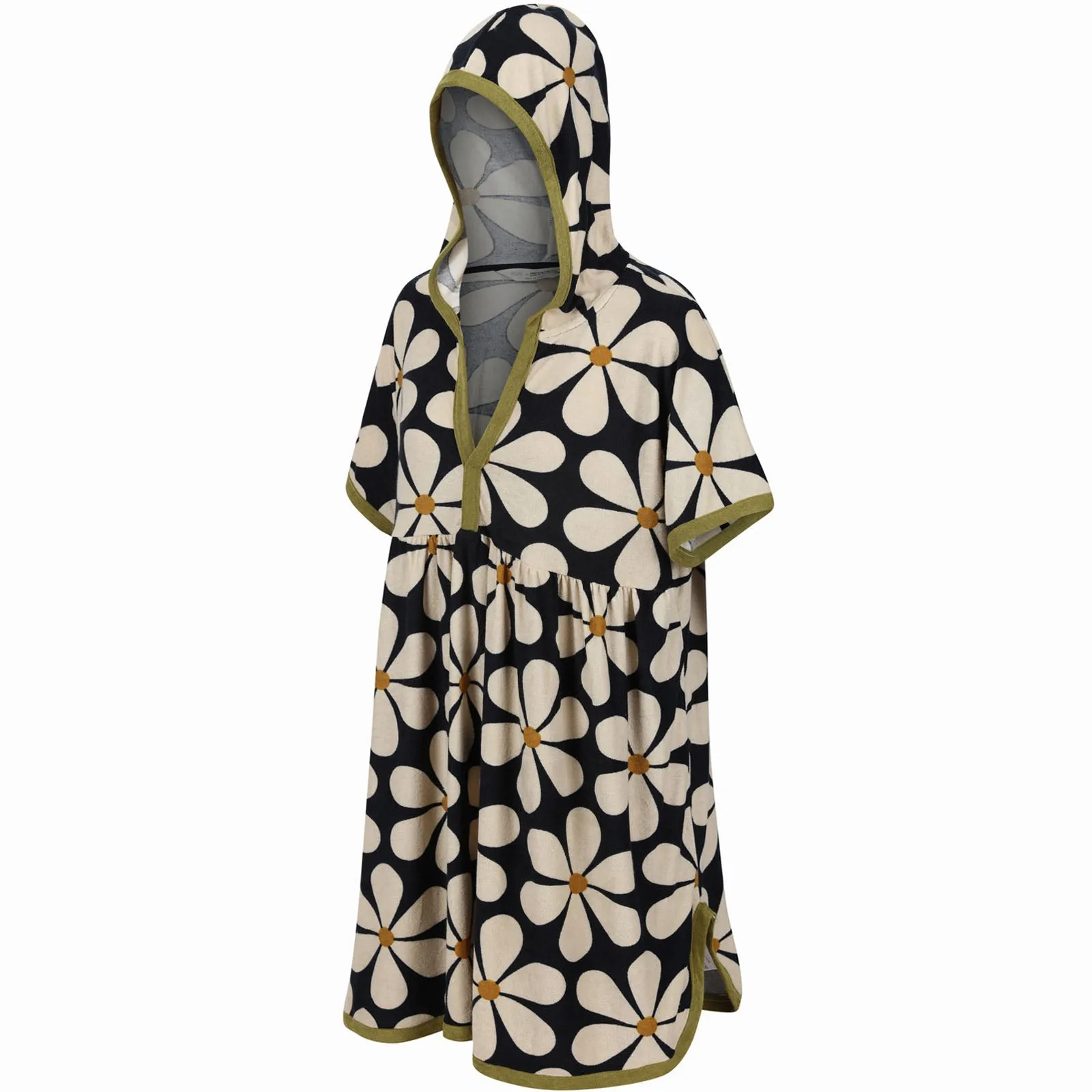 Regatta Womens Orla Kiely Bold Pattern Hooded Beach Towelling Dress