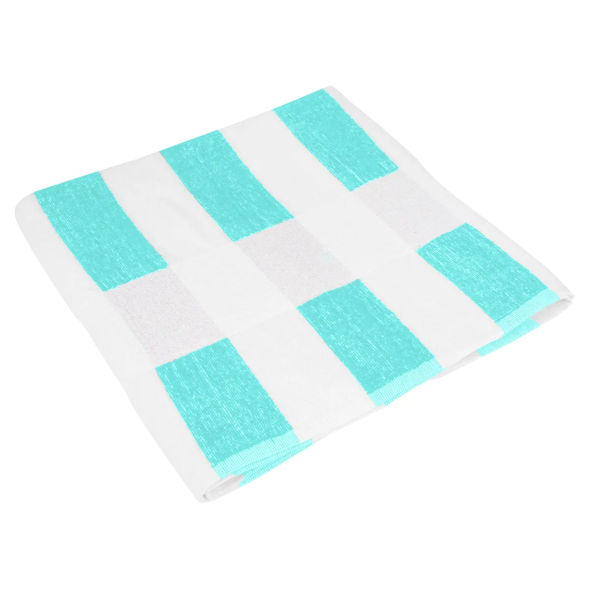 Seaside Beach Towel, We with Light Blue Stripes