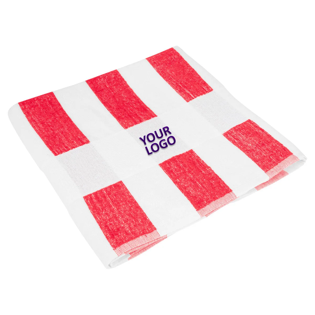 Seaside Beach Towel, We with Red Stripes