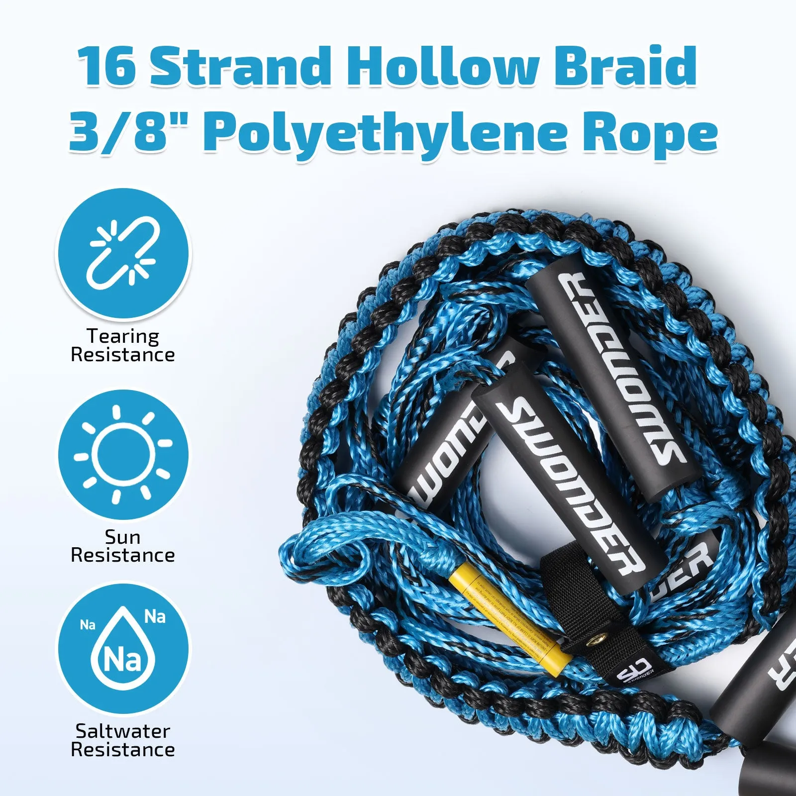 Swonder 25ft Floating Wakesurf Rope