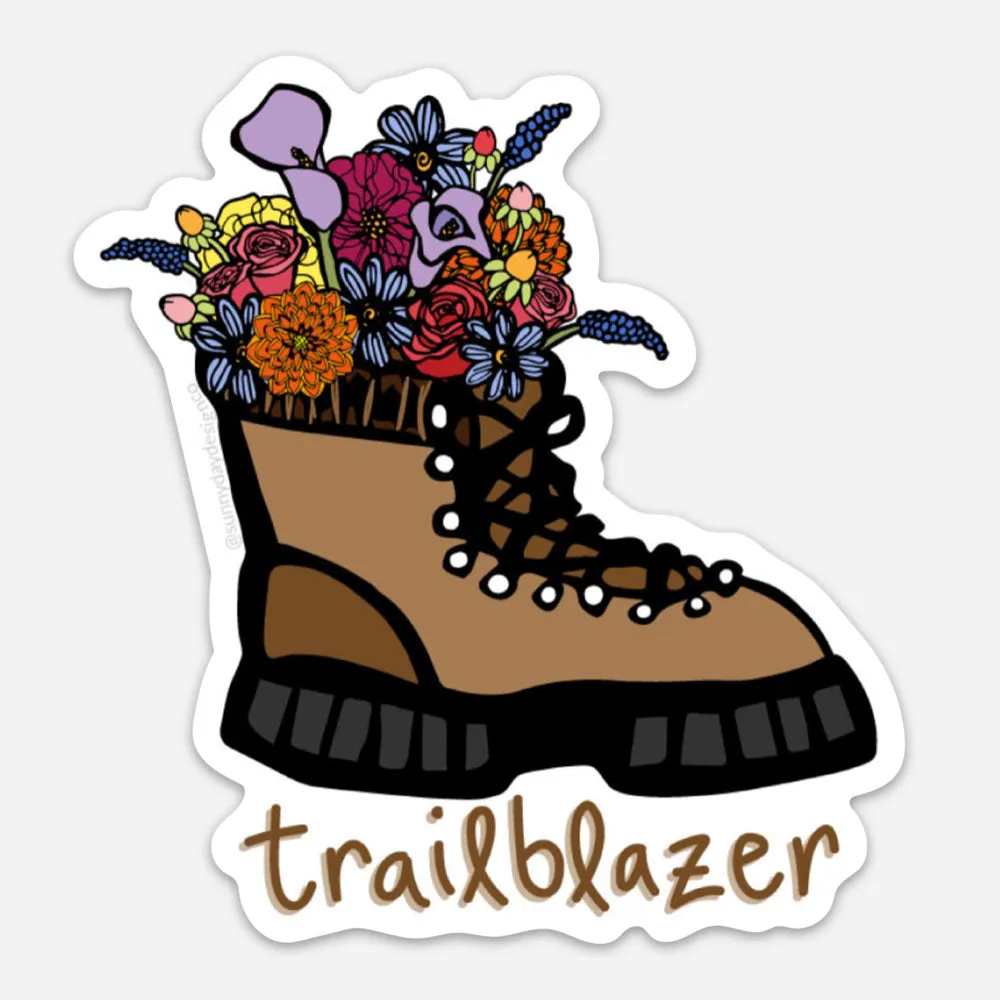 Trailblazer Hiking Boot Vinyl Magnet - Waterproof & Scratch Resistant