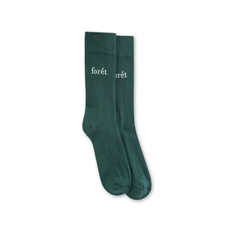 Walk Socks (Dark Green   White)